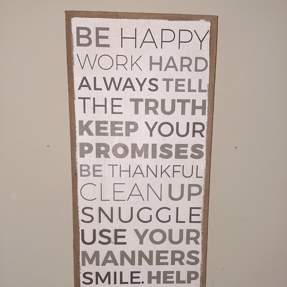 “Be Happy” Wall Art
